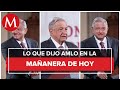 Los temas de AMLO en La Mañanera del 8 de octubre