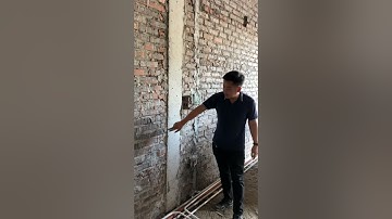 Nếu không muốn phải đục cột để đi dây điện #sothado #construction #xaydung