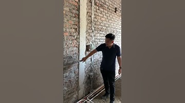 Nếu không muốn phải đục cột để đi dây điện #sothado #construction #xaydung