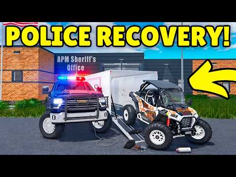 I Rescued a STOLEN ATV & Took it to the Police Station in APM | Roblox American Plains Mudding
