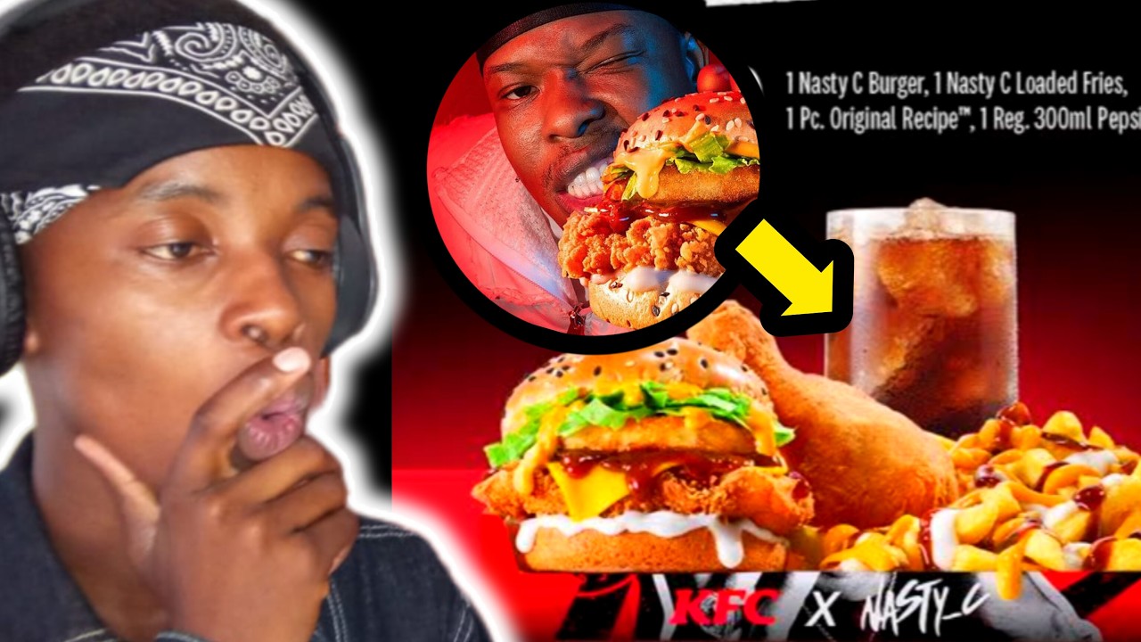 Reviewing the Nasty C X KFC limited edition meal 🤤