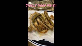 Smelt Deep Fried with Spicy Pepper Dipping Sauce.