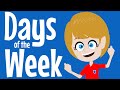 Days of the week song  a silly song for kindergarten  early years  gets faster  faster