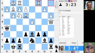 Live Blitz Speed Chess Game Black Vs Lsokol In Queens Indian 4.Nc3