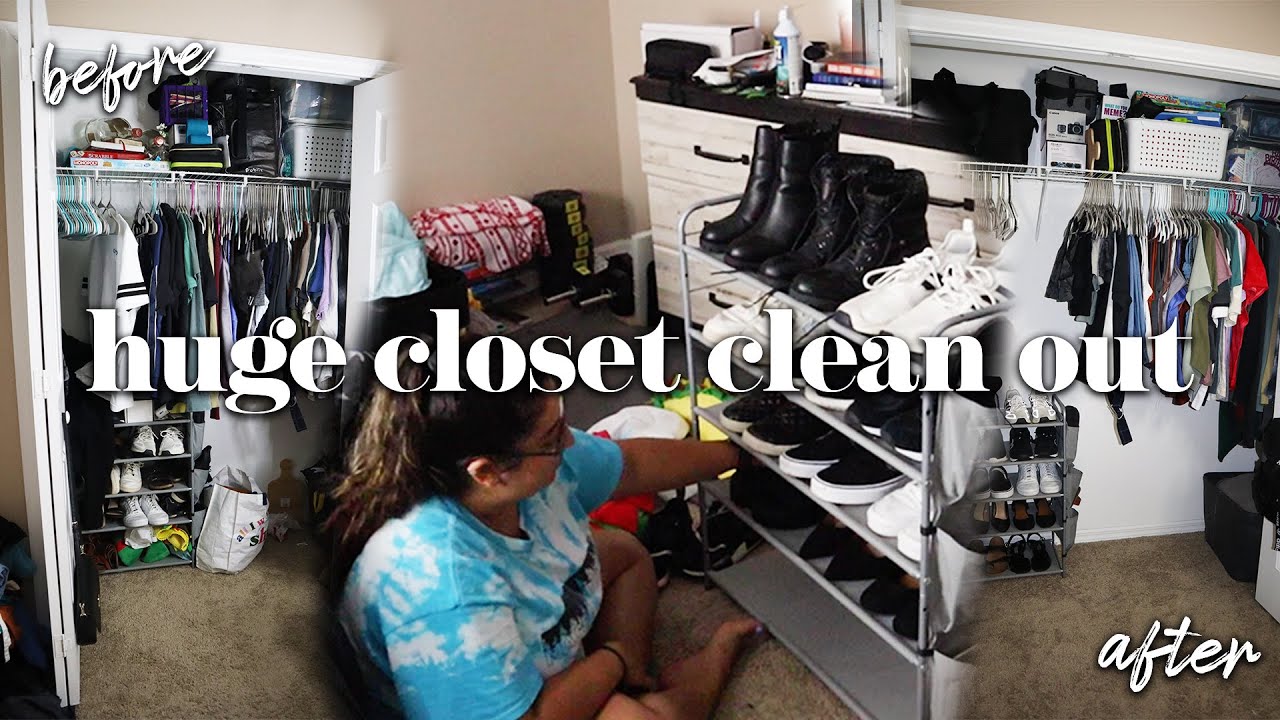 huge closet clean out! | decluttering & organizing *got rid of almost ...
