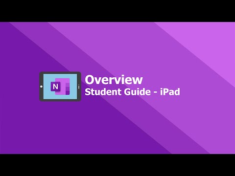 OneNote Student Guide - Overview on Apple iPad