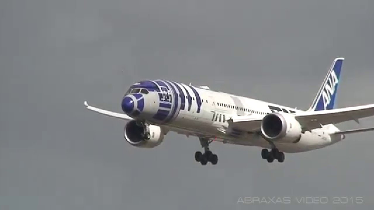 Special Preview: ANA (Star Wars R2-D2) 787-9 [JA873A] - Arrival at Sydney - 12 December 2015