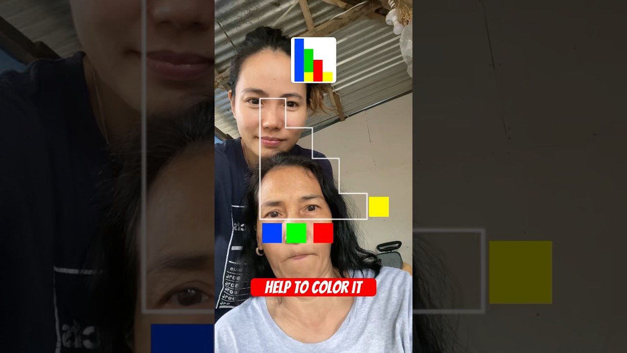 She tried the color game 