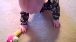 Charlie's first crawl!