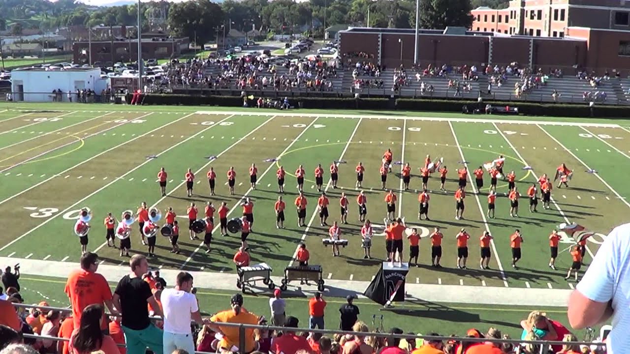 Morristown East High School Band playing at home Aug 24th 2013.