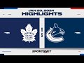 NHL Highlights | Maple Leafs vs. Canucks - January 20, 2024 image