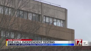 Appeals court grants NC State temporary stay preventing independent testing of Poe Hall