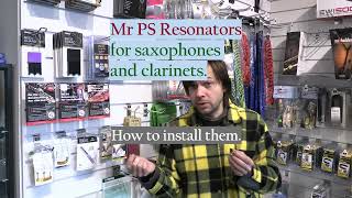 How to install 2nd edition of Mr PS Resonators for saxophones. Very easy!