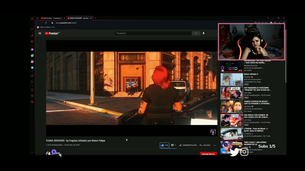 RENATA REAGINDO A DIANA DENVERS - by Granolas Editado por Breno Felipe