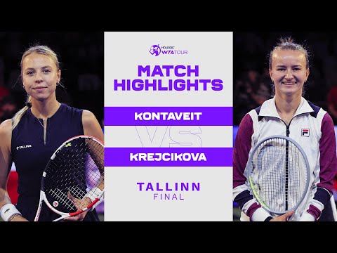 Anett Kontaveit vs. Barbora Krejcikova | 2022 Tallinn Final | WTA Match Highlights - WTA image