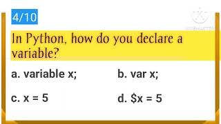 Python top 10 interview mcq question with answer - part 2