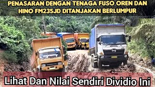 Luar Biasa !! TENAGA HINO500 FM 235JD MENGGILA , SIRAJA LUMPUR DIKACANGI DIJALAN BERLUMPUR 