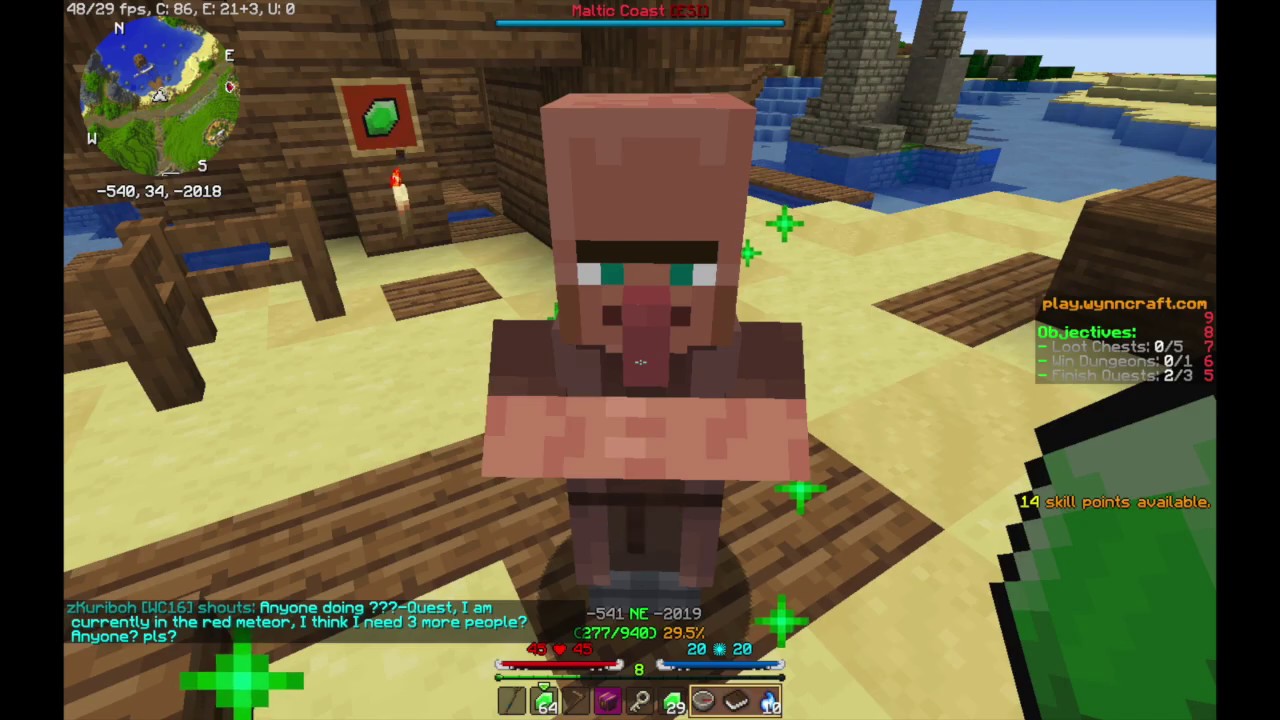 Underwater Quest guide Wynncraft YouTube