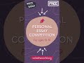 Personal Essay Writing Competition for Teens