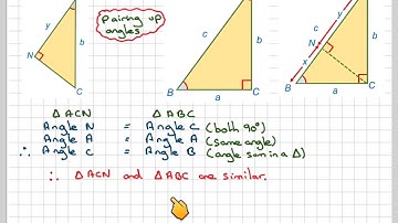 Proof of Pythagoras theorem using similar triangles