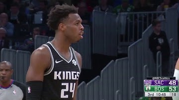 Buddy Hield Hits Record 3 Pointers against Celtics Highlights|NBA | Kings vs Celtics