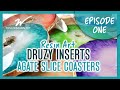 DRUZY INSERTS - Agate slice resin coasters using new Arteza mica powders