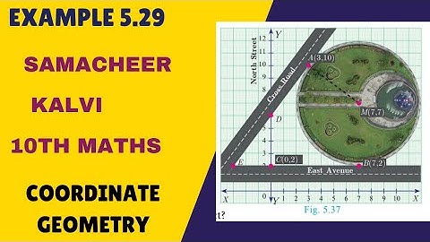 EXAMPLE 5.29  Coordinate Geometry Samacher kalvi 10th maths