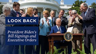 Look Back: Bill Signings and Executive Orders Throughout the Biden-Harris Administration