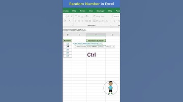 Random Number in Excel #excel #exceltips #exceltutorial #msexcel #microsoftexcel #short #developer