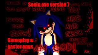 Sonic.exe version 7 gameplay + easter eggs