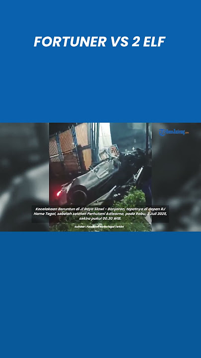 Kecelakaan Fortuner Ugal-ugalan Tabrak 2 Mobil Travel Diduga Mabuk