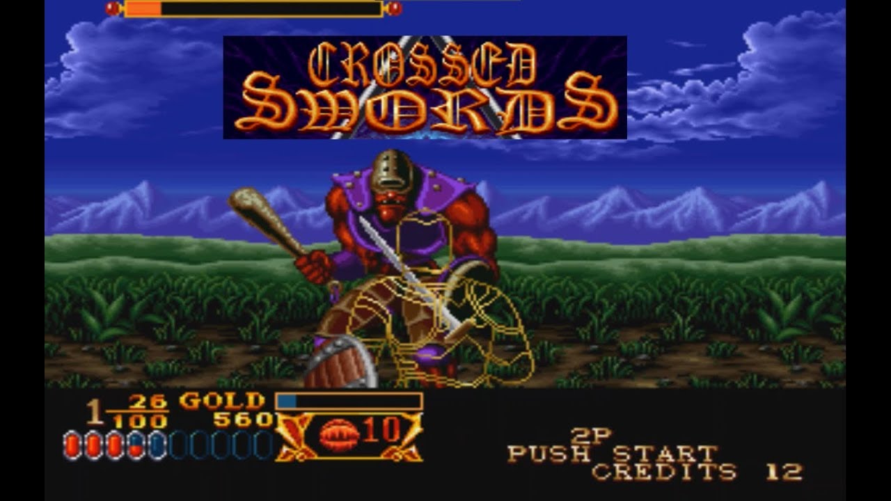 Crossed Swords , SNK Neo-Geo MVS cart. by Alpha Denshi Co., Ltd