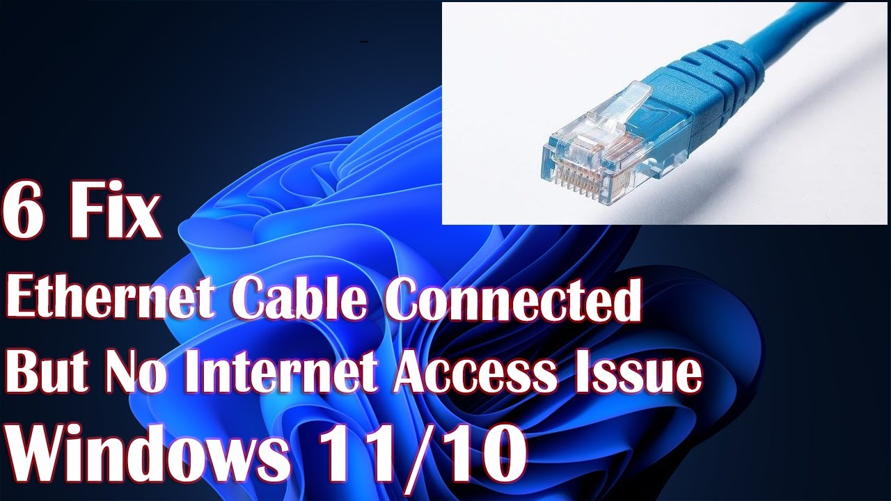 Ethernet connection. Cable not connected