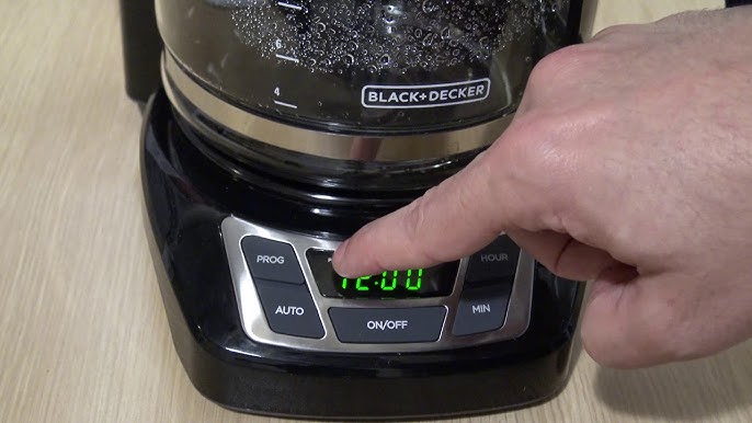 How To Auto Program Black And Decker Coffee Maker