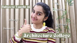 Subjects in Architecture Colleges ( B.arch ) in Detail