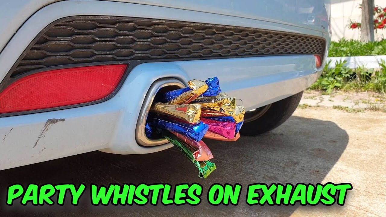 PARTY WHISTLES ON EXHAUST PARTY BLOWER PARTY HORN YouTube