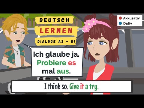 #37 Deutsche Dialoge  |  Deutsch A2-B1 | Deutsch lernen A2 - B1 |  german B1 | fast german