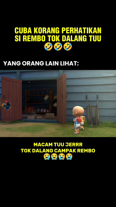 CUBA KORANG PERHATIKAN SI REMBO TUUU🤣🤣🤣 #rembo #tokdalang #memes #ngakak #funny #shorts #foryou