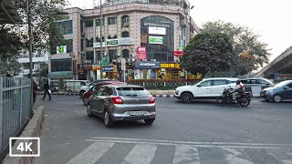 4K SOUTH DELHI STREET WALK TOUR | WALKING Towards GREATER KAILASH 2 M BLOCK MARKET | DELHI, INDIA