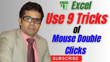 These 9 Excel Double Click Mouse Tricks Will Blow Your Mind! | #youtube #viralvideo