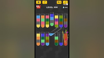 #new Water Color Sort Puzzle level 308 #WaterColorSortPuzzle #game #games