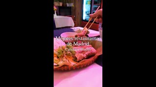 MEJORES RESTAURANTES DE MADRID #viral #explore #shorts #viajes #vacation #spain #españa #madrid