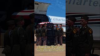 PFC Isabella Gonzales's arrival home at DFW airport. Memorial and funeral. Carrollton, TX