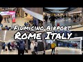 Rome Fiumicino Airport 4k Walking Tour
