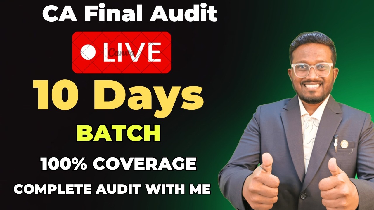 100% Audit in JUST 10 DAYS Live With Me | Planner and Strategy | CA Final May'26 | AIR 5, 6, 32