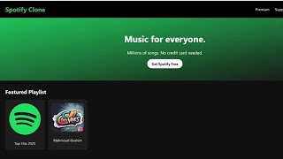 Build a Simple Spotify Web Page with HTML & CSS | Responsive Design Tutorial 🎧🔥