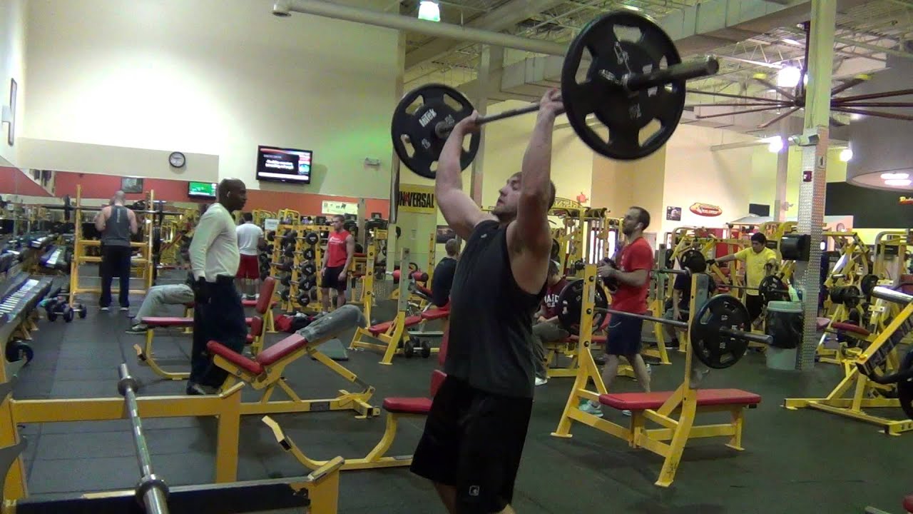 Crossfit Grace Barbell clean and press 135 lb 30 reps for time Nov 13