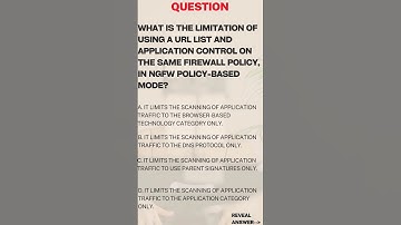 Fortinet NSE 4 Questions  #cybersecurity