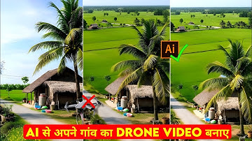 How to make drone video of village using AI | How to make drone video with AI | AI Drone Video Ge...