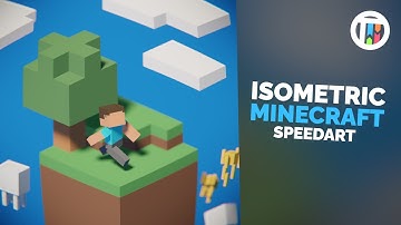 Isometric Minecraft Speed Art in Blender